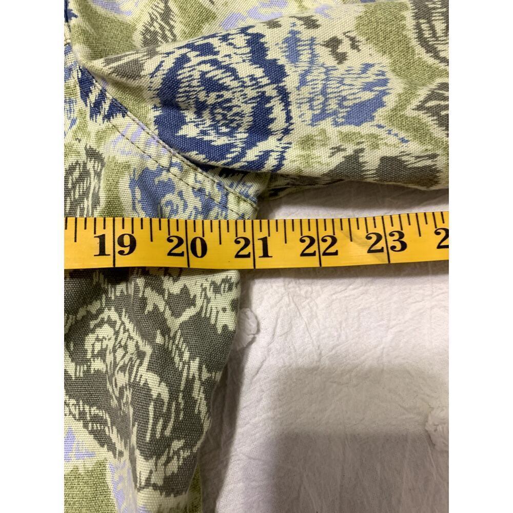 So Blue Sigrid Olsen Shacket Women's 14 Floral 100% Cotton Feminine Casual - Picture 4 of 8